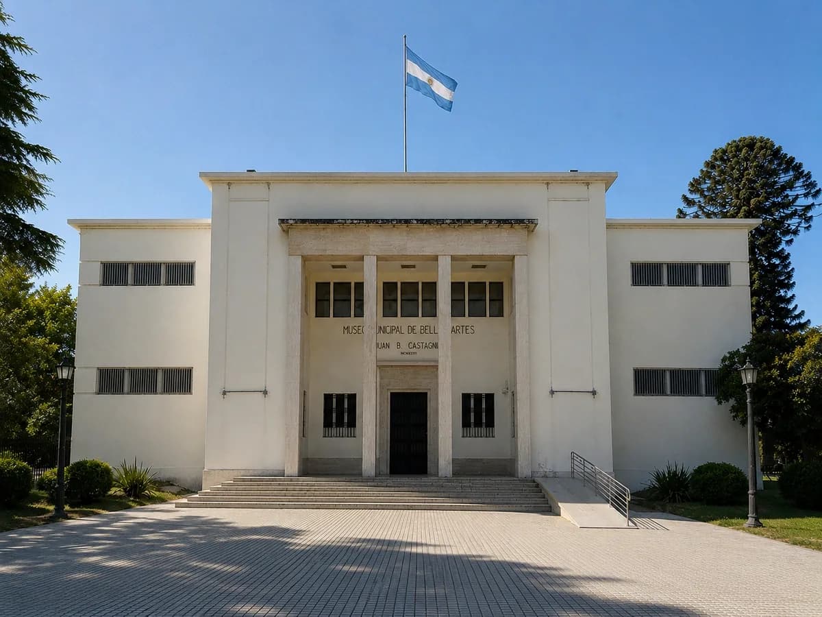 Fachada del Museo Municipal de Bellas Artes Juan B. Castagnino, en Rosario