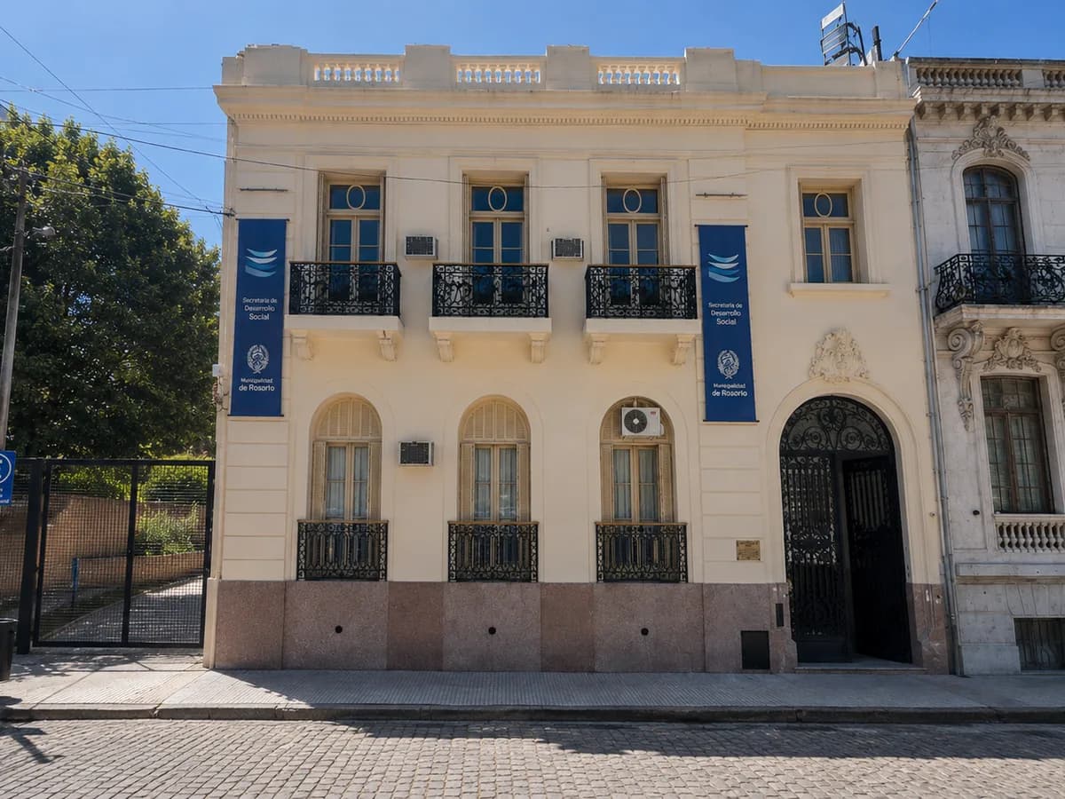 Fachada de la Secretaría de Desarrollo Social de la Municipalidad de Rosario
